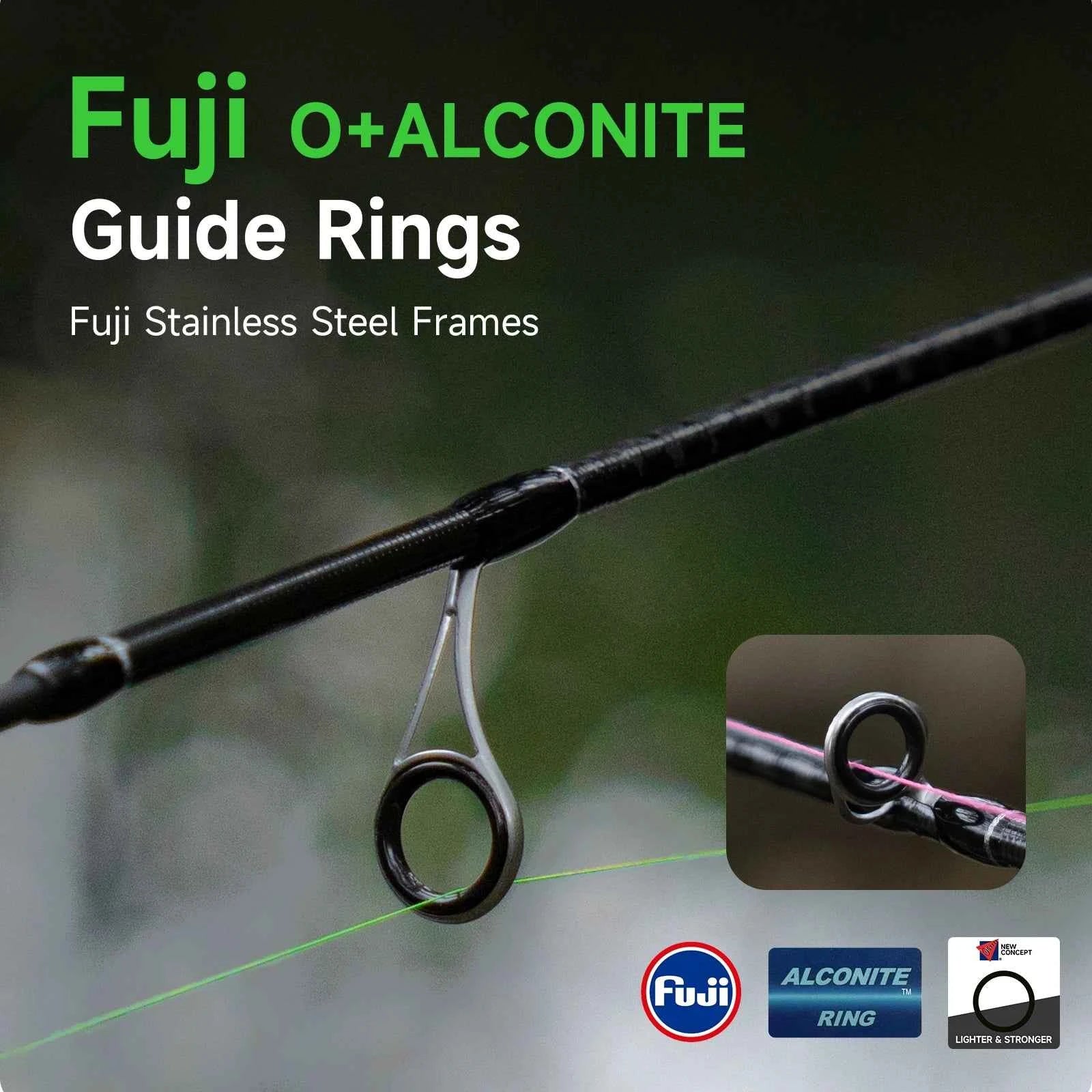 HANDING BFS Fishing Rod Magic L Micro Carbon Fishing Rod Lure Weight 1-8g FUJI® O+A Guide Rings UL/L Casting Rod Cork Handle