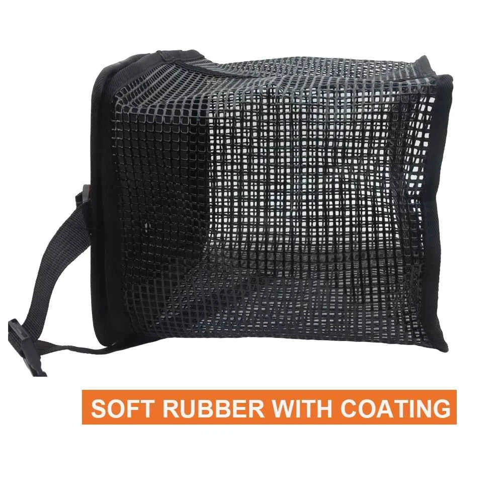 Floating Fish Basket Fish Basket for Caught Fish Foldable Fishing Holder Minnow Bucket Portable Collapsible Mesh Fishing Bait