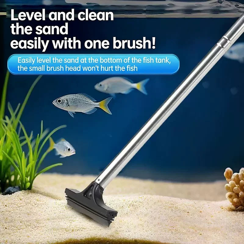 Telescopic Glass Cleaning Tool Anti Fog Water Scraper for Car Rear View Mirror Aquarium Fish Tank Algae Removal Cleaning Tool