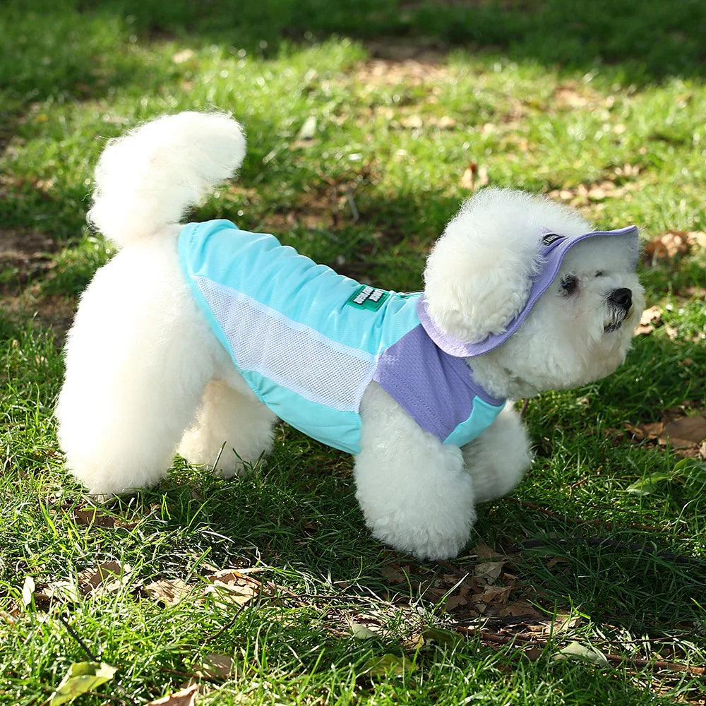 Dogs Cats  UV Protection  Vest  Ice Silk Fabric, Sun Block, Breathable Mesh for Summer outdoor pet clothes