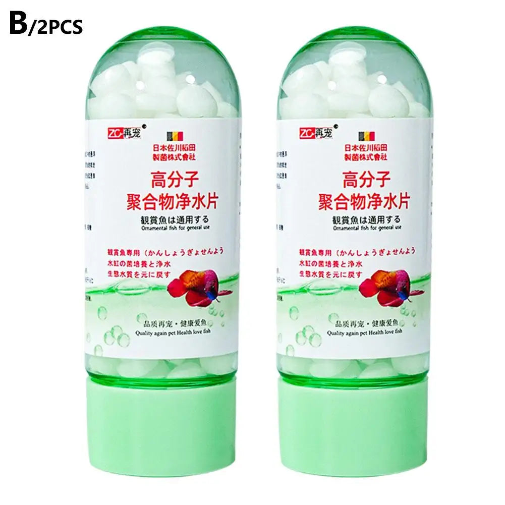 Fish Bowl Water Cleaning Odor Remover Water Purification Tablets for Fish Tank Aquarium Water Treatment Purification Tablet