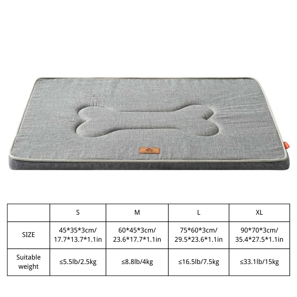 Winter Washable Dog Bed Reversible Dog Crate Pad Soft Fluffy Pet Kennel Beds Dog Sleeping Mattress for Large Medium Small Dogs
