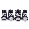 Creative 4PCS/Set Pet Shoes with Adjustable Drawstring Waterproof Puppy Pet Dogs Boots Canvas Breathable Pet Supplies Pets