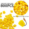 Corn Fishing Lure Floating Fake Soft Baits Artificial Sweetcorn Imitation Baits Silicone Fishing Tackle Accessories 50-800Pcs