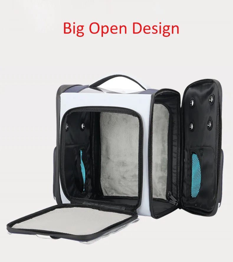 Portable Astronaut Travel Bag, Breathable Space Capsule, Expandable Carrier, Pet Backpack for Cat and Dog - Play Paws Toys