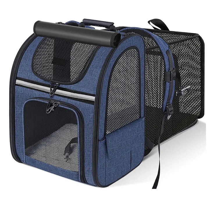 Cat Carrier Backpacks Expandable Cat Backpack with Shade Cover, Breathable Mesh Pet Carrier Backpack Bag for Travel Hiking Campi - Play Paws Toys