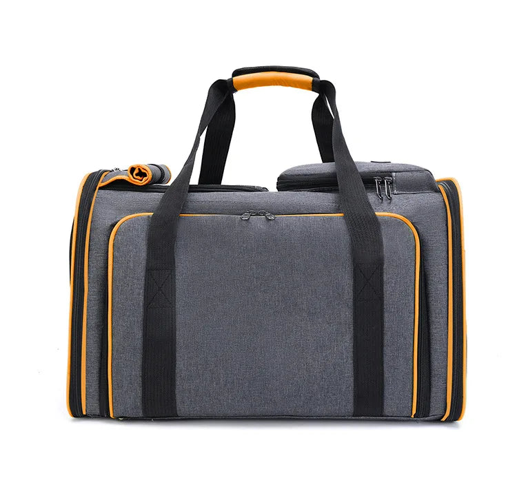 Cat Bag Foldable Large Capacity Cat Outdoor Car Expansion Portable Pet Handbag Breathable Diagonal Cross Bag for Cats and Dogs - Play Paws Toys