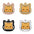 Cute Personalized Cat Tags Stainless Steel Colored Pattern Pets Cat Name Tags Pendant Engraved Keyring Kitten Accessories