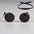 Puppy Dog Sunglasses Anti-skid Round Metal Cat Classic Retro Sunglasses Hippie Cute and Funny Pet Glasses Cosplay Party Costume