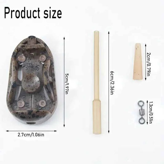 Complete Carp Fishing Feeder Kit - High-Speed Bait Launcher with Mold
