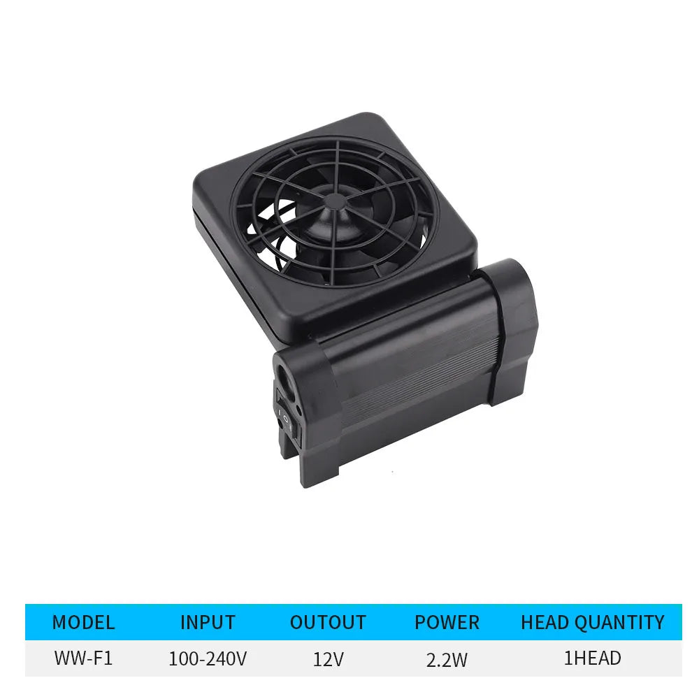 Adjustable Cooling Fan Fish Tank Heat Dissipation Cooling Fan Aquarium Farming Grass Tank Shrimp Tank  Aquarium Fan Accessories