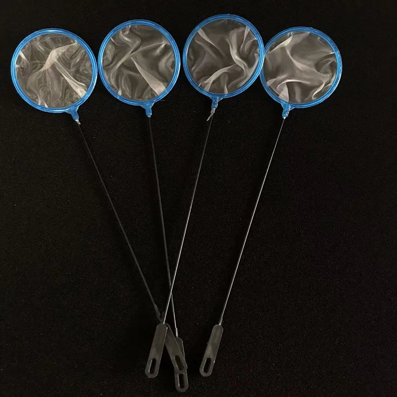 2pcs Fine Mesh Aquarium Accessories Stainless Steel Handle Aquarium Fish Tank Fishing Net Landing Net for Fish Accessories