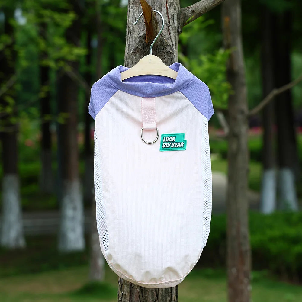Dogs Cats  UV Protection  Vest  Ice Silk Fabric, Sun Block, Breathable Mesh for Summer outdoor pet clothes