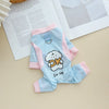 Pet Cool Breathable Cool Clothes Cat and Dog Ice Silk Cooling Four Leg Clothes Strap Traction Rope Buckle Outdoor Dog Clothes