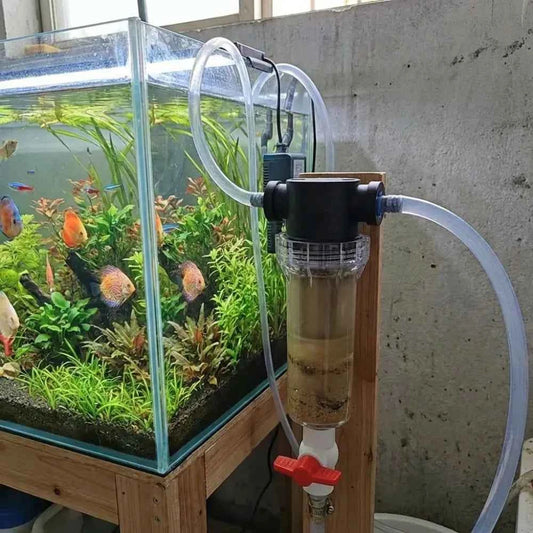 1/2 3/4 Female Thread Aquarium Feces Separator Stainless Steel Filter Screen Precision Filtration Sediment Water Filter