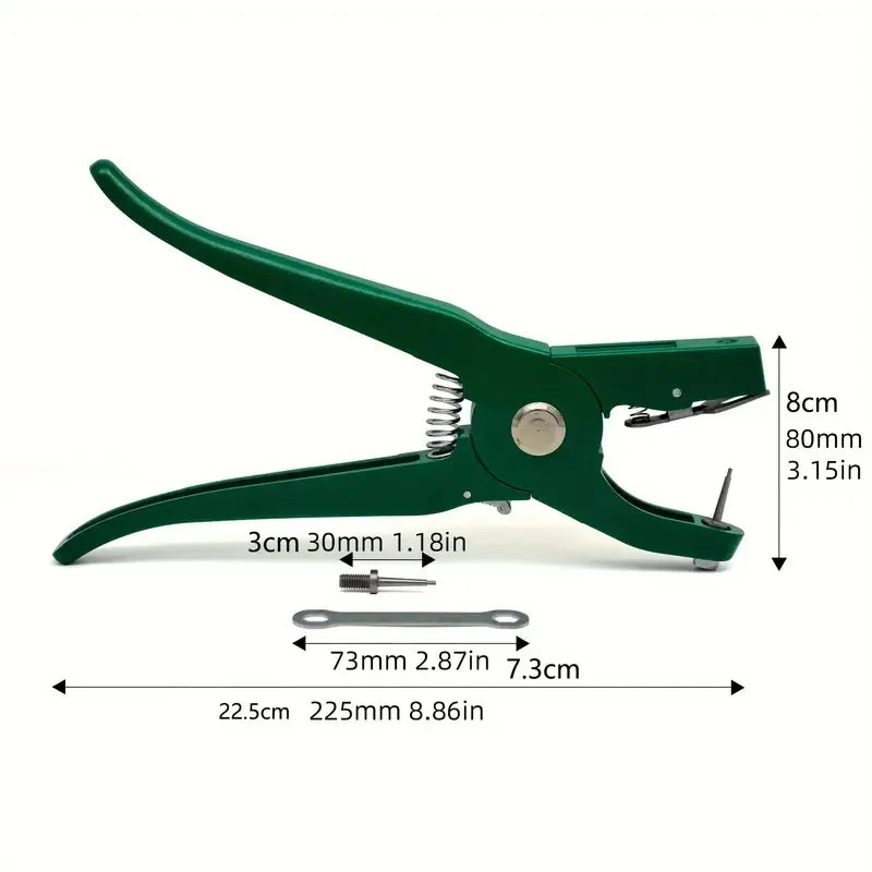 Ear Tag Pliers Livestock Animal Ear Tagging Gun Applicator For Sheep Goat Pig Cattle Rabbit Veterinary Marker Clamp Neddle