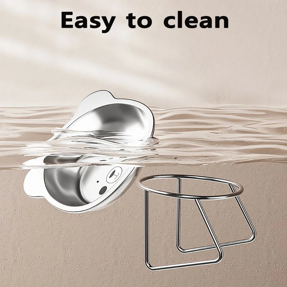 Stainless Steel Cat Bowls Raised Whisker Fatigue Relief Cat Plates Pet Water Dish Kitten Bowls Pet Bowls for Cats Food Bowls - Play Paws Toys