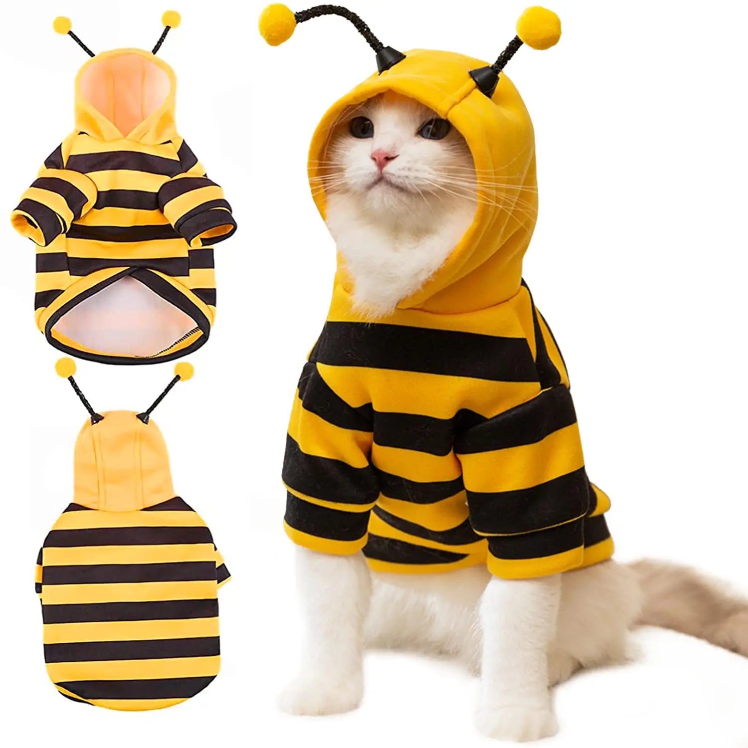 TONG Pet Dog Cat Hoodie Christmas Sweater Cold Weather Warm Coat for Puppy Small Dog Halloween Party Costume Cute Hoodie