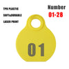 28 Pcs Farm Sheep Calf Sheep Animal Tag With Double Sided Numbers 01-84 Adjustable Pet Livestock Tag Collar Marking Label Collar