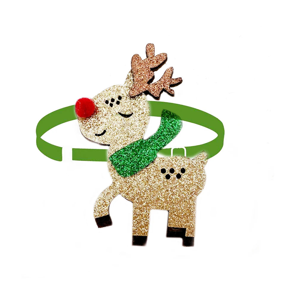 30pcs Christmas Pet Dog Bow Tie Adjustable Pet Collar Snowman Deer Style Dog Necktie for Small Dog Grooming Pet Acessories