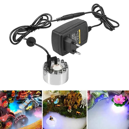 Fountain Pond Fogger Pumpkin Light Fogger With 12 Color LED Lights Halloween Easter Christmas Party Festival Decoration