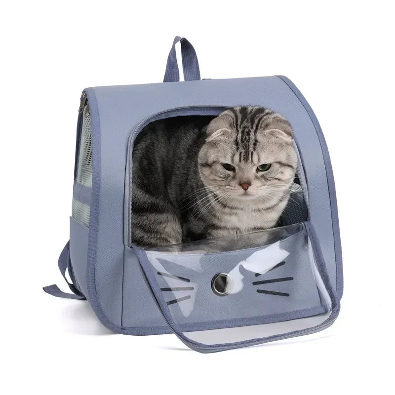 Pet Cat Carrier Bag Cat Backpack Outdoor Breathable Portable Shoulders Bag for Cats Small Dogs Transport Carrier - Play Paws Toys