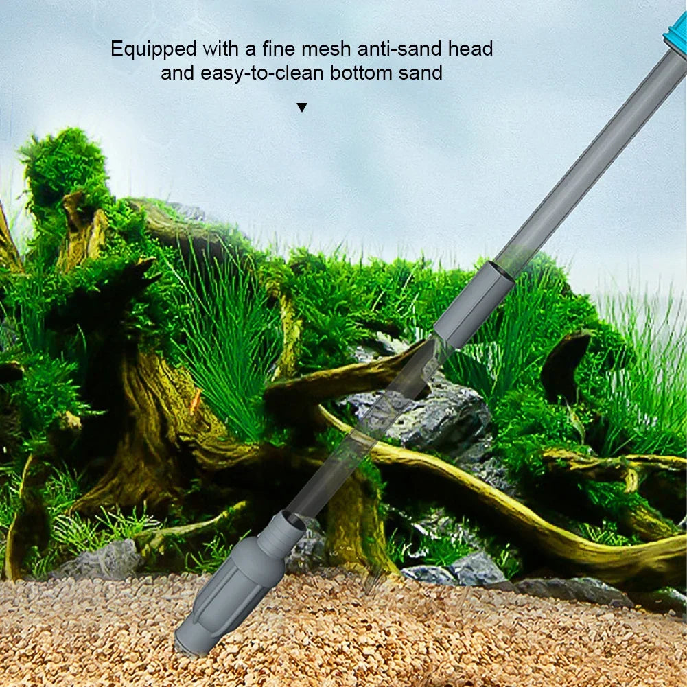 Aquarium Siphon Fish Tank Syphon Vacuum Cleaner Pump Semi-automatic Water Change Changer Gravel Water Filter Acuario Accessories