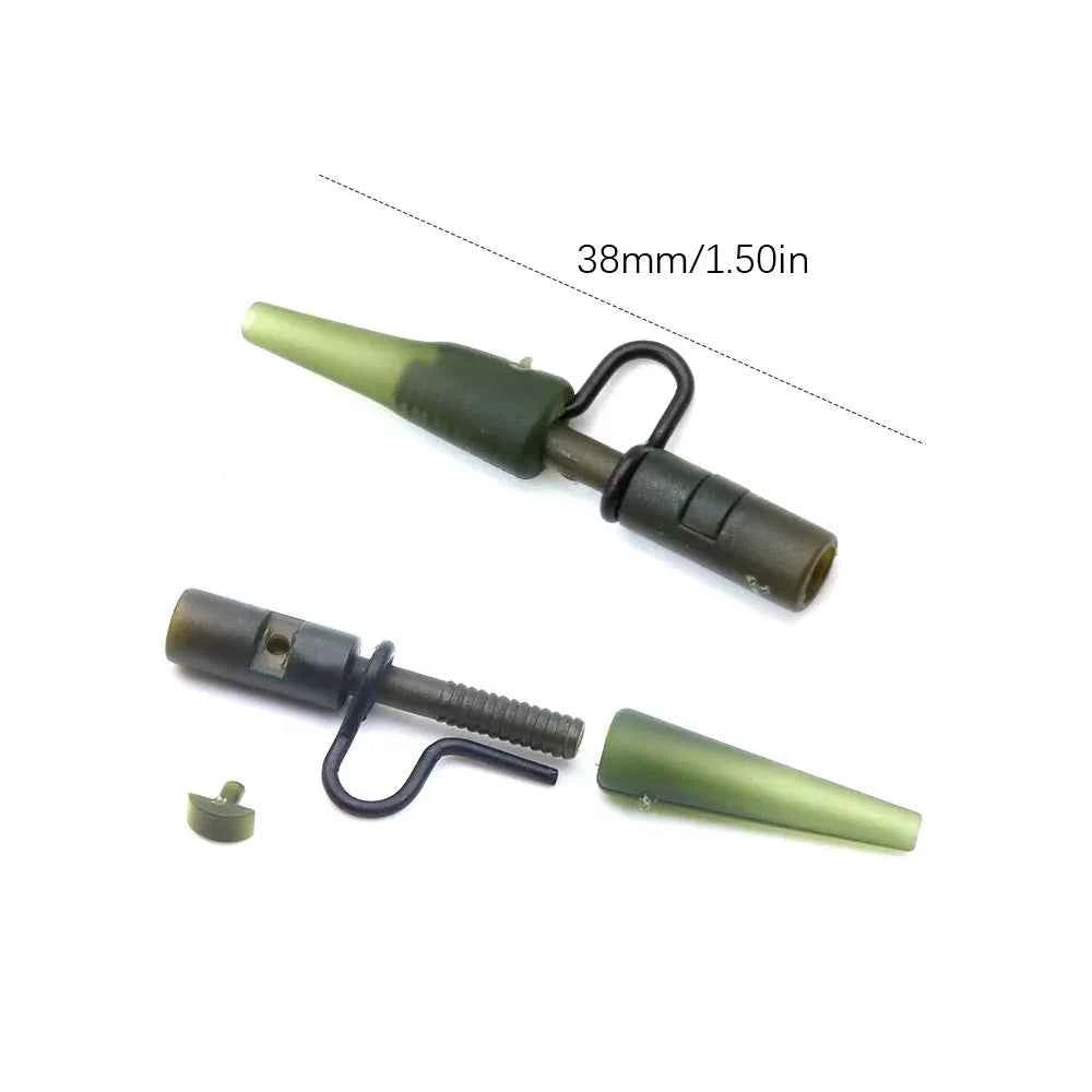 5 Set Helicopter Rig Fishing  Accessories Method Feeder Hook Boilie Fishing Swivels Lead Clip Anti Sleeve For Fishing Tackle