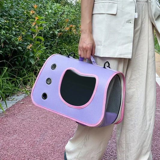 Premium Portable Foldable Breathable Pet Carrier Bag Lightweight for Small Dogs Cats Outdoor Cat Kitten Shoulder Carrying Bag - Play Paws Toys