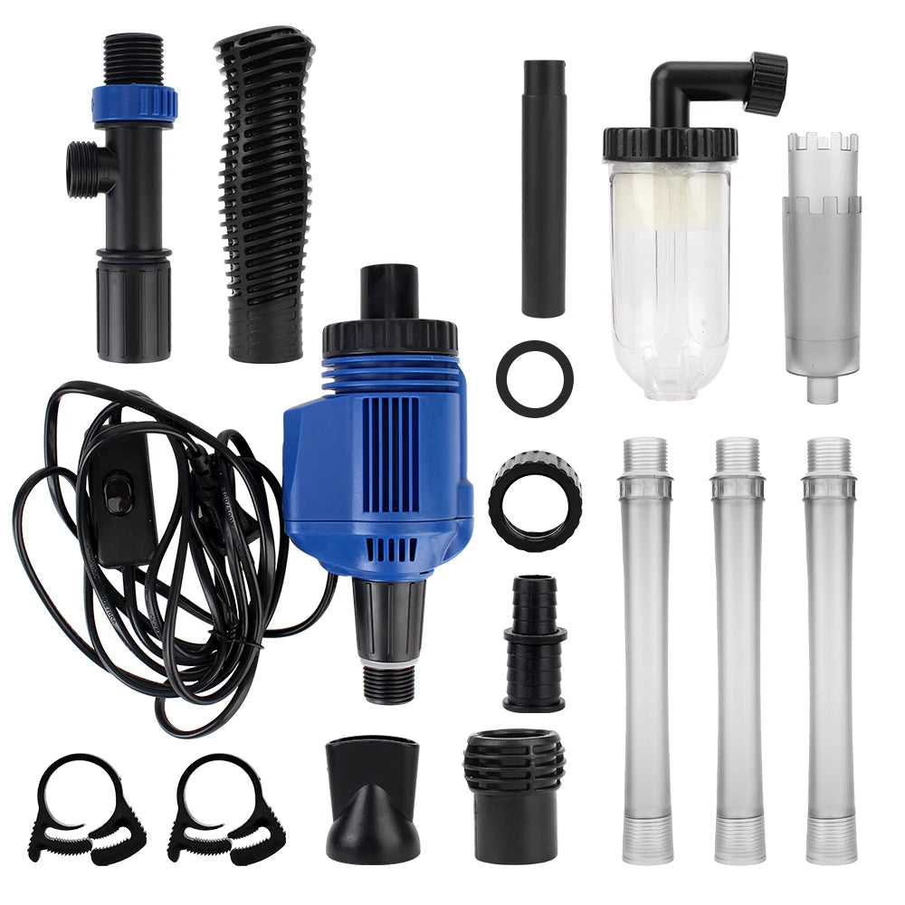 Electric Siphon Filter Fish Tank Sand Washer US Plug Aquarium Siphon Operated Cleaner Vacuum Gravel Water Changer
