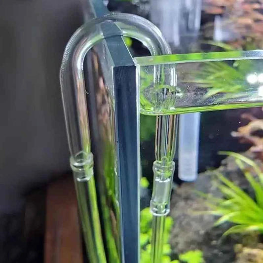 Aquarium Air Pipe Connector U Shaped Pipe Fish Tank Co2 Oxygen Tube Check Valve Glass Tube for Co2 Diffuser Air Pump Accessories