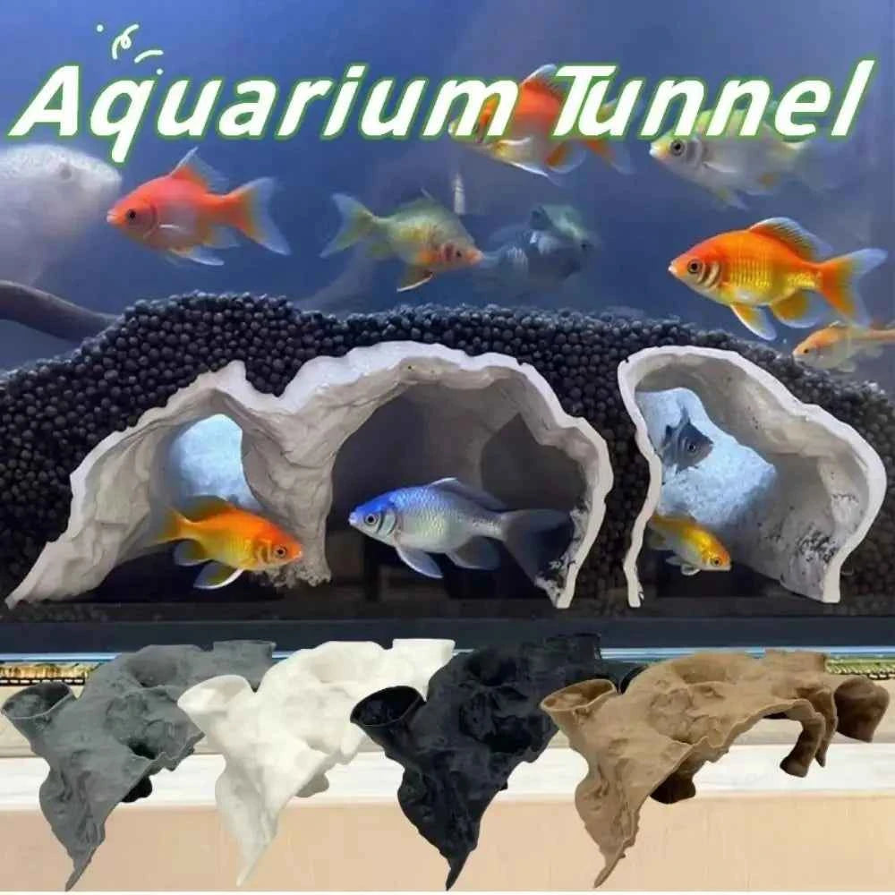 Funny 3D Printing Fish Tank Underground Cave Rest Safe Betta Cave Fish Nest Leisure Cave Fish Tank Decorations