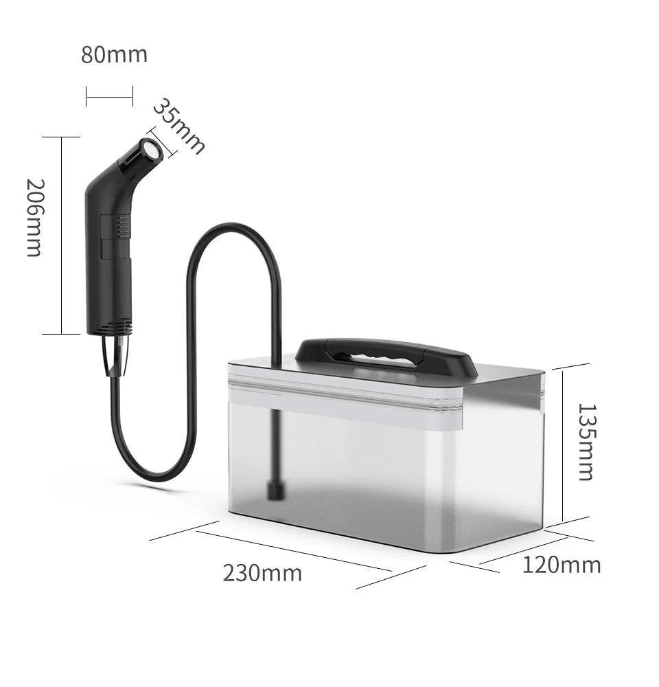 Wower Portable Electric Bidet for Personal Hygiene Cleaning 2.3L Shattaf Rechargeable Travel Camping Bidet Shower Sprayer