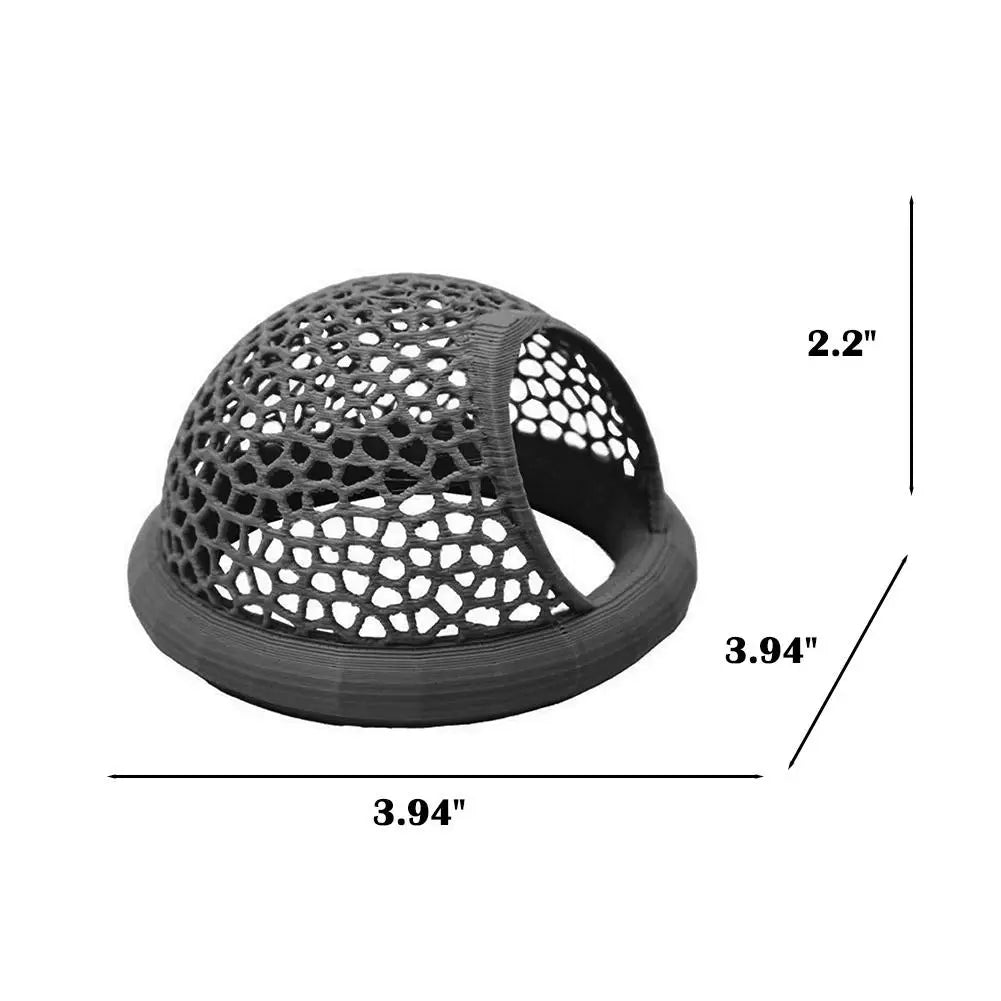 Aquarium Floating Cave Fish Shrimp Hideout Shelter 3-in-1 Hammock Feeding Ring & Resting Spot for Betta Small Aquatic Pets
