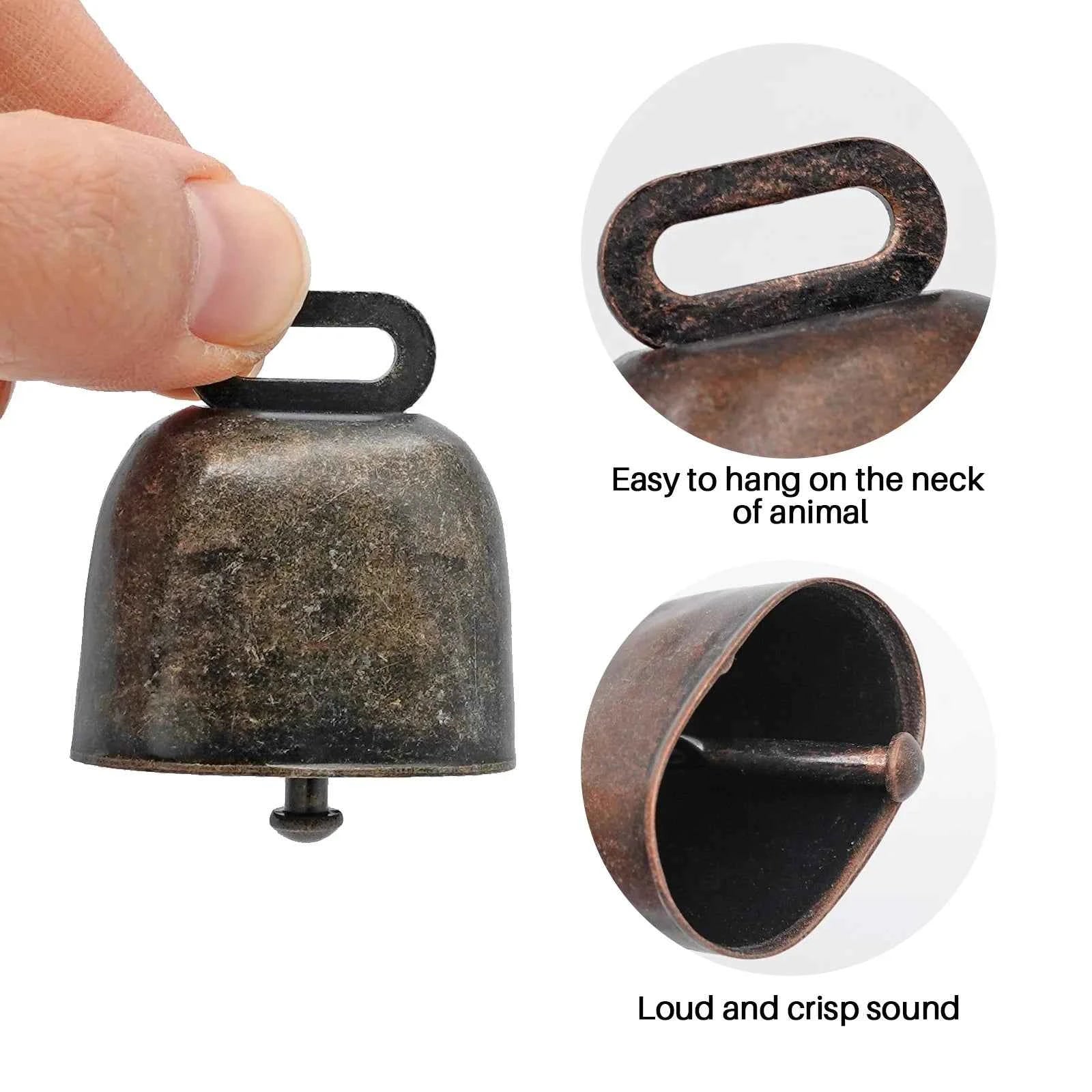 Copper Bells Cats Dogs Pets Decoration Bells Hanger Metal Iron Bells Loud Crisp Spread Farther Loud Cow Horse Sheep Grazing