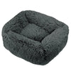 Luxury Dog Bed Square Dog Beds Long Plush Dog Mat Beds for Small Medium Large Dogs Supplies Pet Dog Calming Bed Washable Kennel