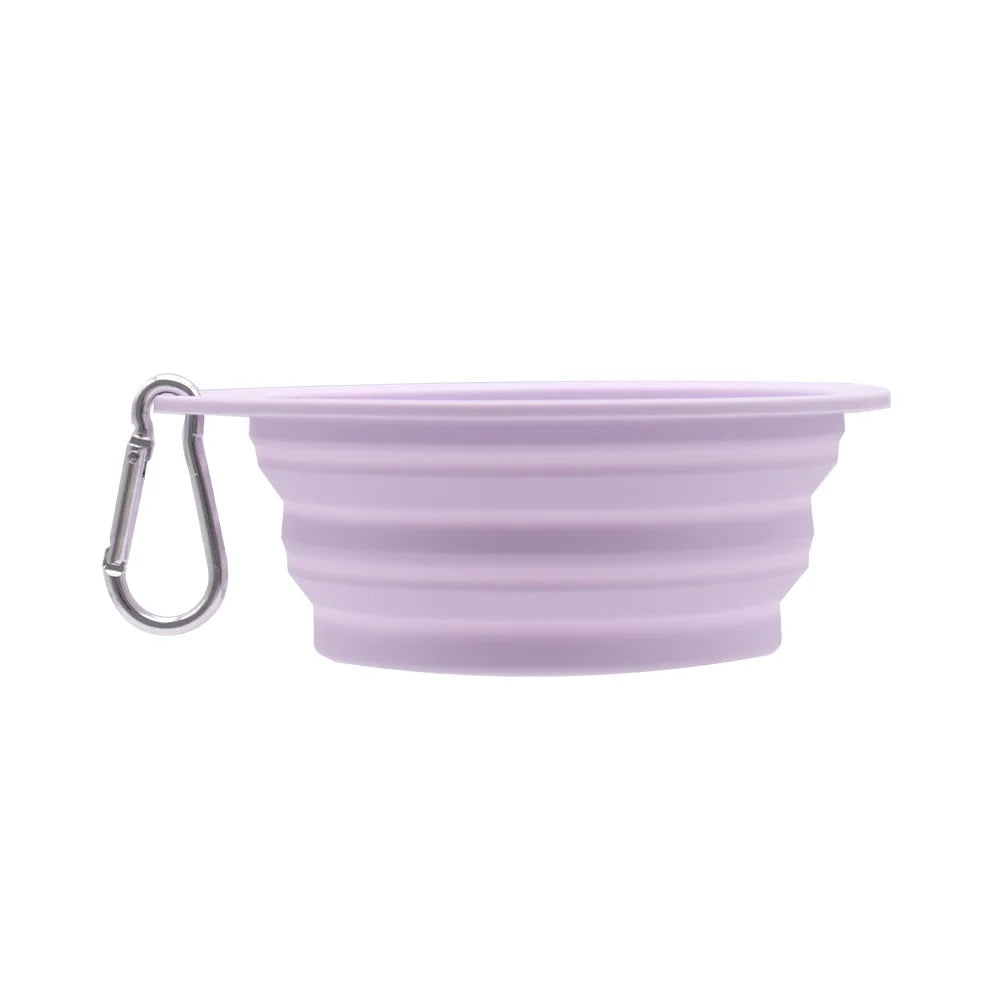 Portable Dog Bowl Foldable - Pet Travel Water & Food Bowl Collapsible Feeding Dish for Dogs Outdoor Camping Hiking