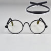 Puppy Dog Sunglasses Anti-skid Round Metal Cat Classic Retro Sunglasses Hippie Cute and Funny Pet Glasses Cosplay Party Costume