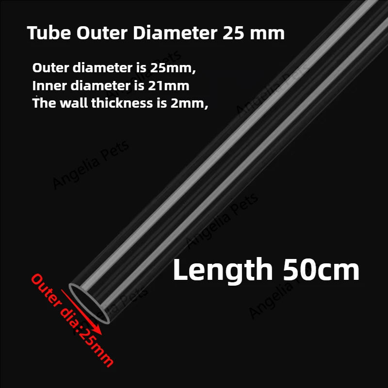 Transparent Fish Tank Water Pipe Acrylic Tube Fittings Elbow Joint Duck Bill Water Outlet Aquarium Accessries Rain Shower Outlet