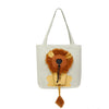 Pet Canvas Shoulder Bag Lion Shaped Carrier For Cat Comfortable Cats Carrying Pouch Handbag Puppy Messenger Bag For Out Travel - Play Paws Toys
