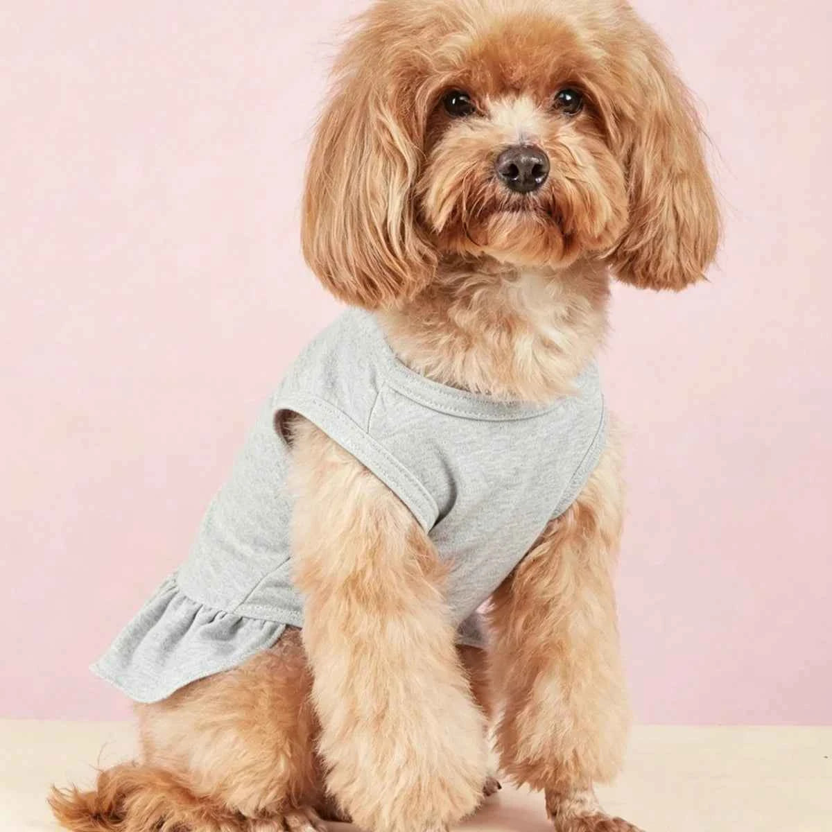 Dog Dresses Cat Skirt Solid Color Dog Clothes Summer Sleeveless Puppy Girl Clothes for Small Pet Dogs Cats