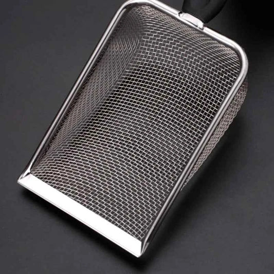 Pet Cleaning Tools Stainless Steel Feces Shovel Net Cat Litter Shovel Reptiles Lizard Sand Shovel Mesh Screen Fecal Spoon