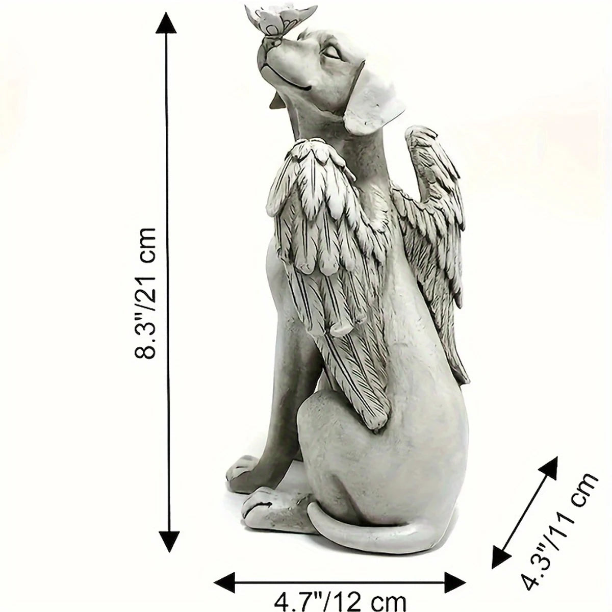 1pc Angel Dog Memorial Statue, Pet Memorial Stone For Dogs, Angel Dog Memorial Gifts, Dog Passing Away Bereavement Gifts, Pets G