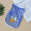 Dog Clothes Summer Cool Mesh Dog Vests Tank Top Compared To Bear Golden Hair Thin Breathable Cartoon Print XS-6XL