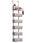 Hanging Towel Racks For Bathroom No Drill - 6-Tier Over The Door Bath Towel Storage Organizer For Small Bathrooms - Tiered Back