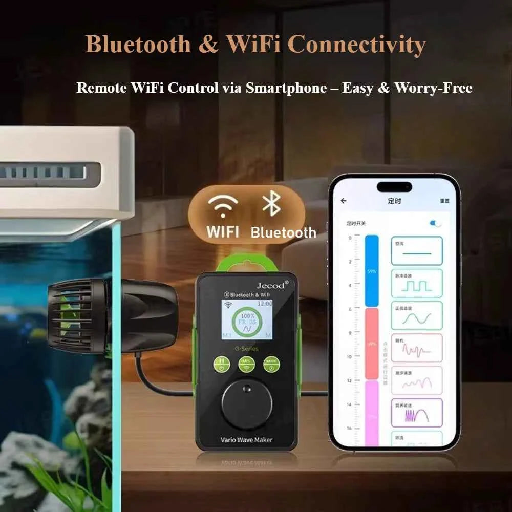 Jebao Jecod GMP Bluetooth APP Wave Maker Pump Aquarium Powerhead U.S. Warehouse Tax Free Fast Shipping