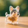 Dog Hair Storage Cute Pendant Keychain Bag Pendant Couple Car Key Chains Jewelry Souvenir Collection Gift Decoration Accessories