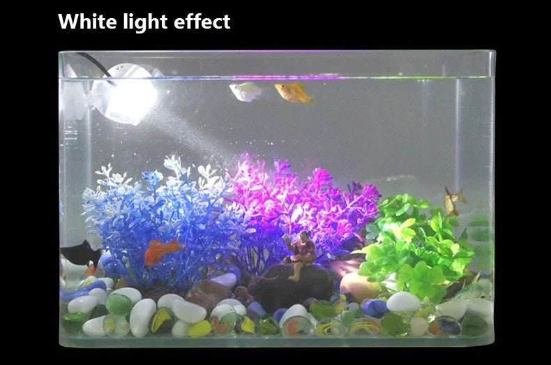 LED Aquarium Spotlight Saving Power But High Brightness Seven Gradient Night Light Various Angles Exposure USB Waterproof Diving