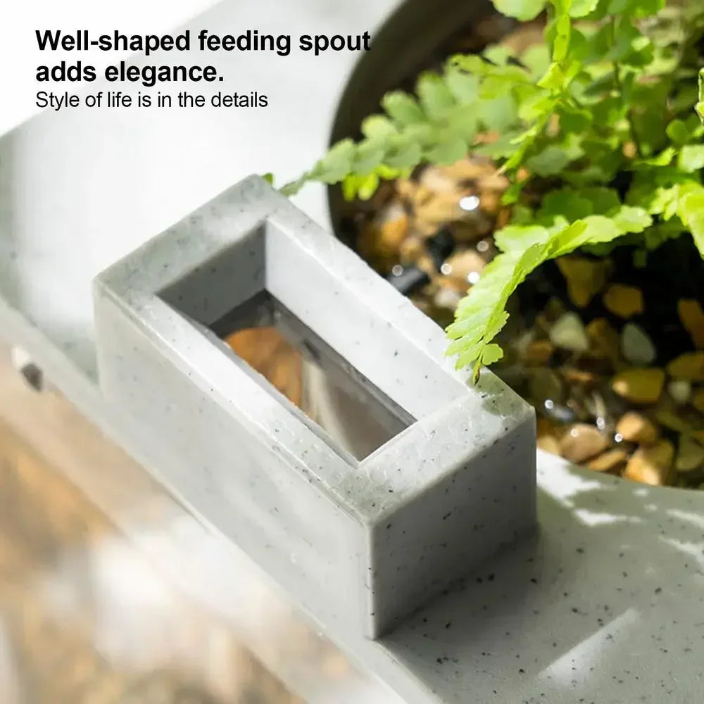 Micro Landscape Fish Tank Home Silent Water Flow Aquarium Desktop Ornament Creative Imitation Stone Landscaping Fish Tank Filter