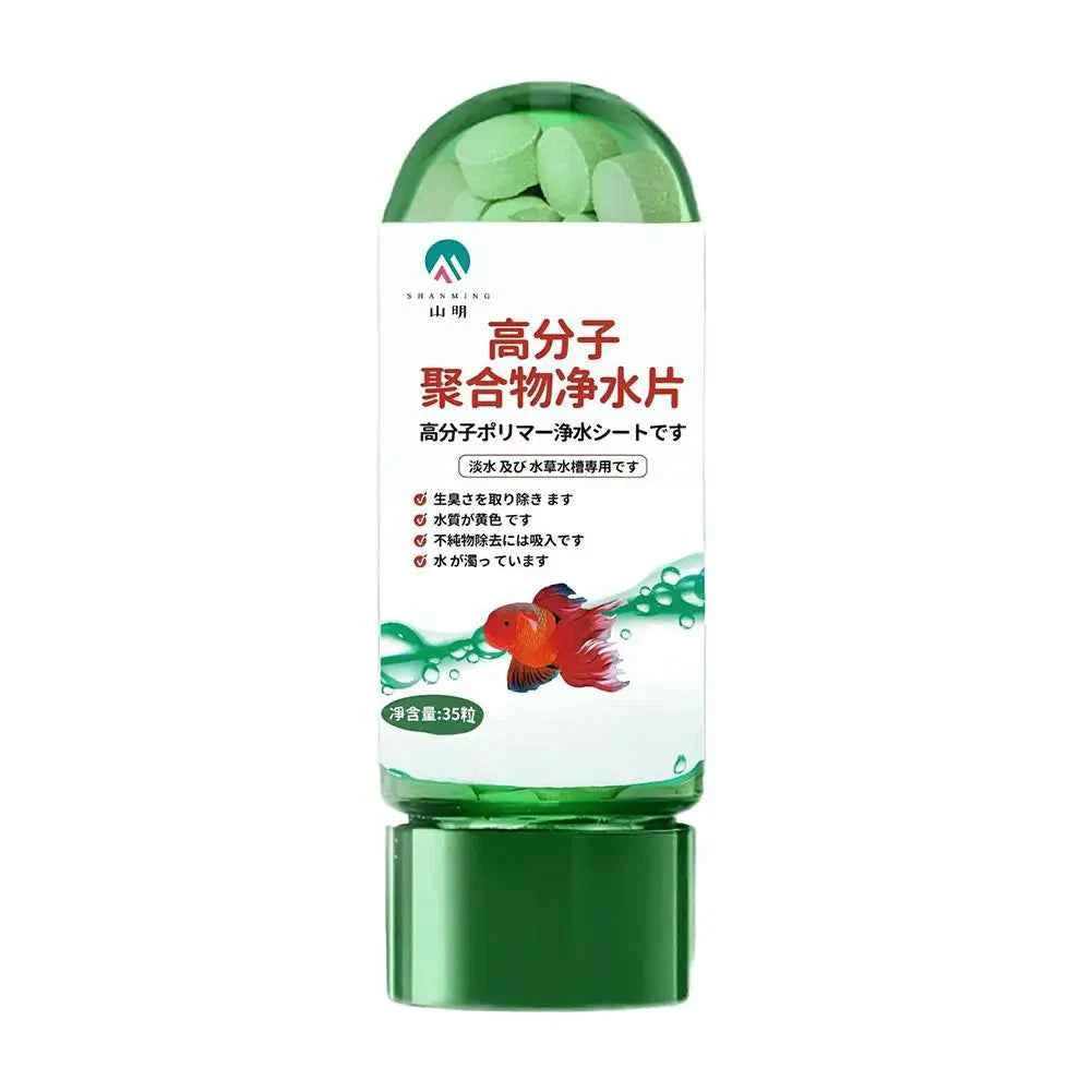 Water Purification Tablets Fish Bowl Water Cleaning Odor Remover Effective Algae Repellent Agent Safe Environment for Your Fish